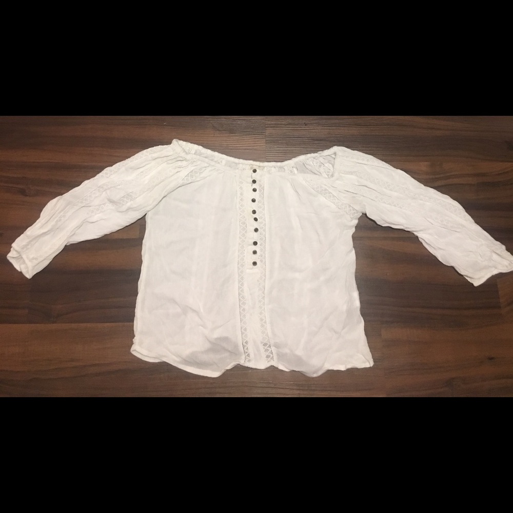Forever 21 White Off the Shoulder Top